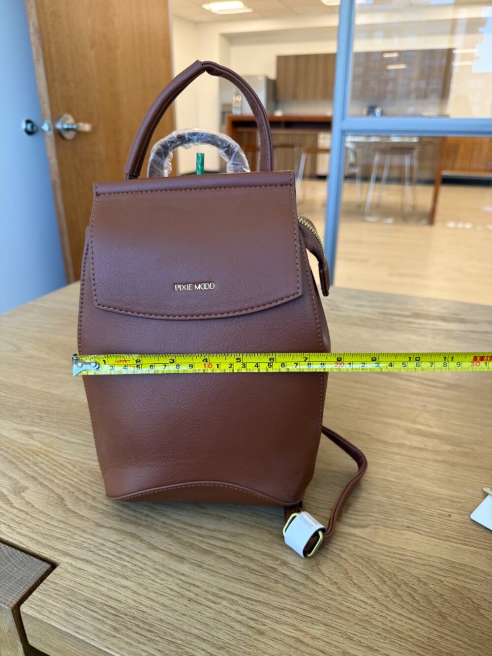 Pixie Mood mini Kim Backpack Chesnut Brand new with tags- vegan leather! - Picture 8 of 9